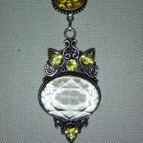 VINTAGE ART DECO HERKIMER DIAMONDS 2-SET - FOR A DUCHESS - BEVERLY HILLS! - Picture 6 of 9